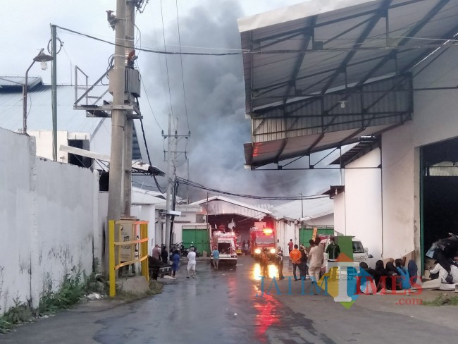 Salah satu area yang terbakar. (foto: Riski Wijaya/MalangTIMES)