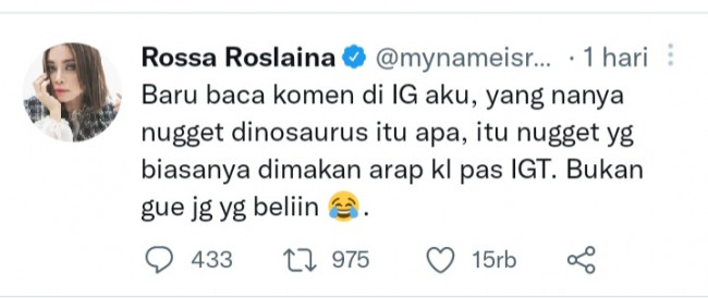 Cuitan Rossa di Twitter