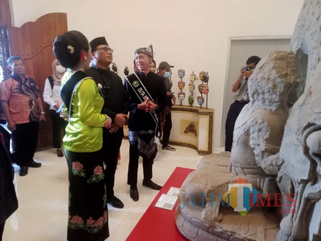 Wakil Walikota Malang Sofyan Edi Jarwoko di Museum Mpu Purwa. 