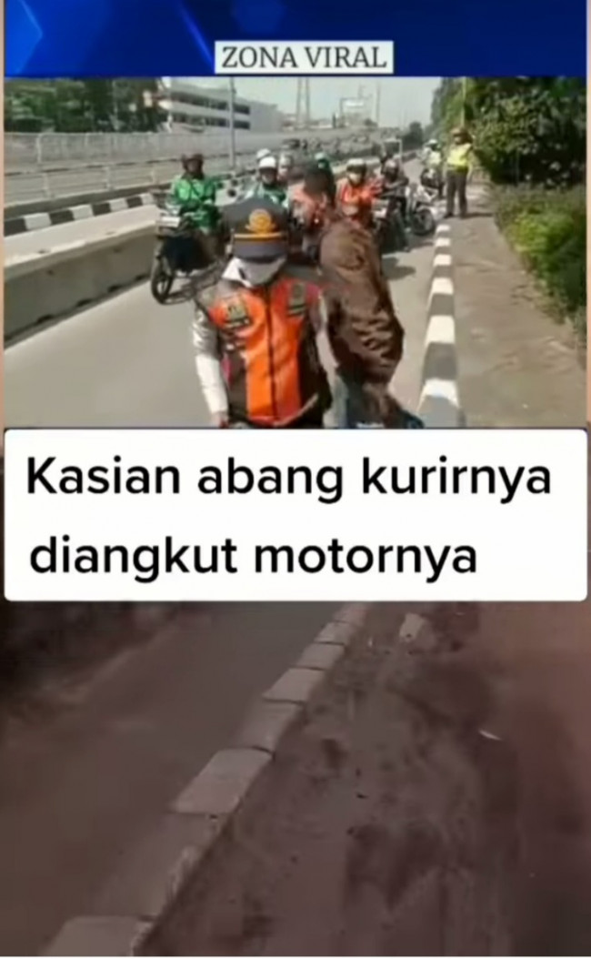 Motor kurir diangkut Satpol PP