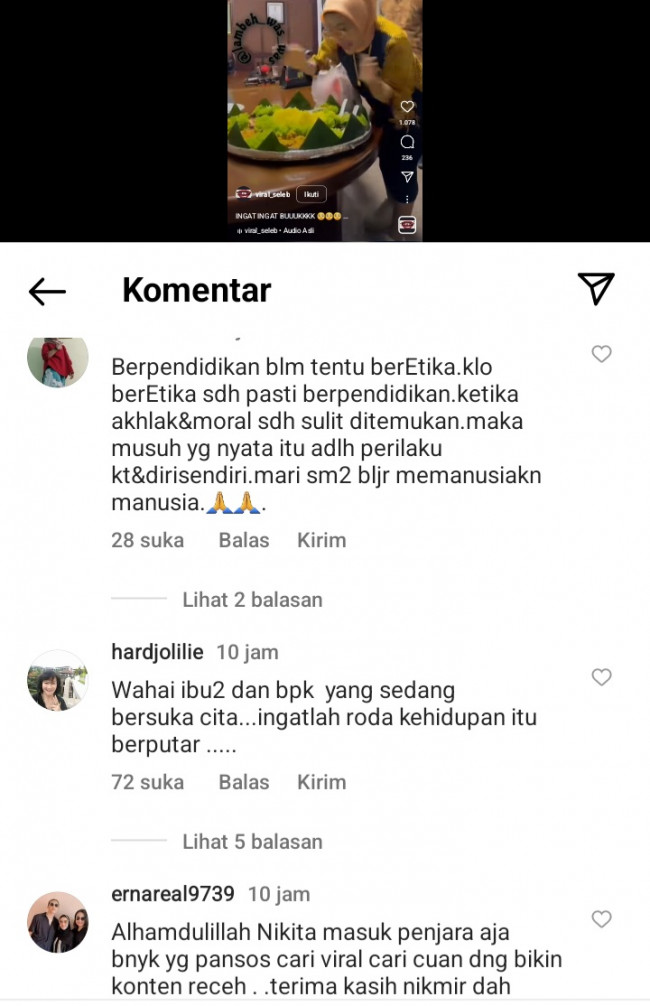 Komentar netizen 