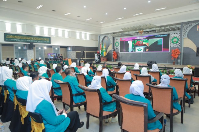 Suasana wisuda mahasiswa FEB Unisma (foto: FEB Unisma for JatimTIMES)