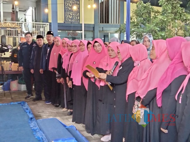 Deklarasi Srikandi Anies, Sabtu (18/2/2023).(Foto: Riski Wijaya/MalangTIMES).