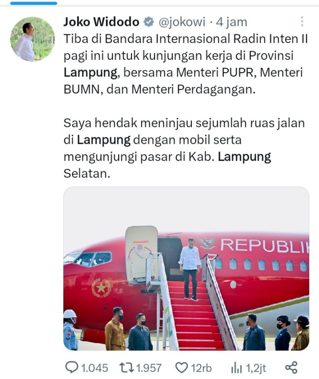 Cuitan Jokowi