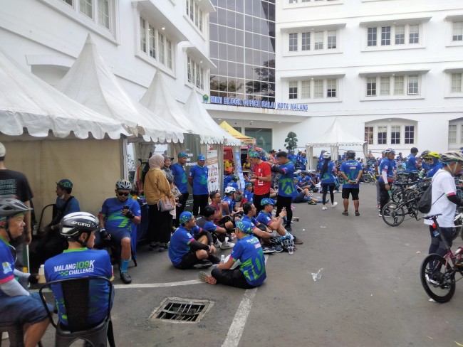 Antusias peserta M109K Challenge.(Foto: Riski Wijaya/MalangTIMES).