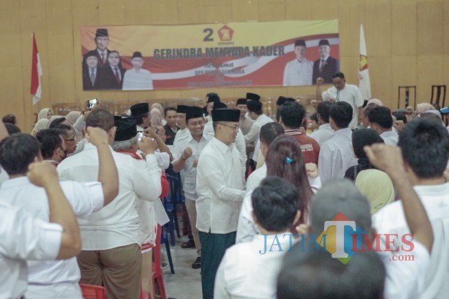 Waketum Partai Gerindra Sugiono dalam acara 