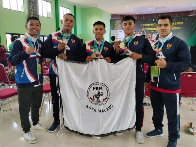 Para atlet PBFI Kota Malang. (Foto: Ahmad Amin/JatimTIMES)