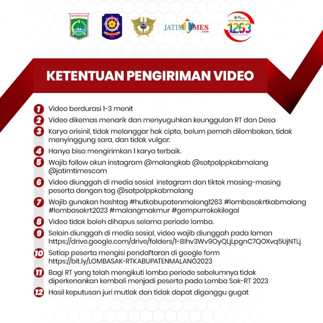 Info Grafis Lomba SAK-RT Kabupaten Malang