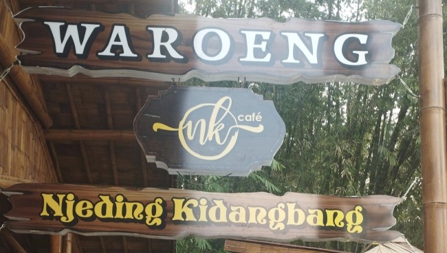 Waroeng NK Cafe/Njeding Kidangbang (foto: Hendra Saputra/JatimTIMES) 