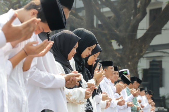 Peringatan Hari Santri Nasional di Kota Malang.(Foto: Prokopim Kota Malang).