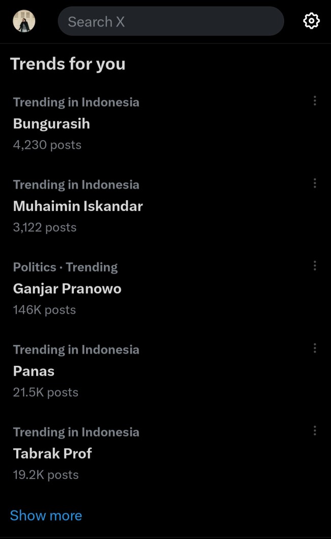 Terminal Bungurasih menjadi trending di X. (Foto: X)