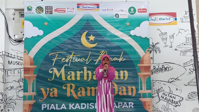 Salah satu peserta lomba Tahfidz Quran. (Foto: Binti N Rosidah/JatimTIMES)