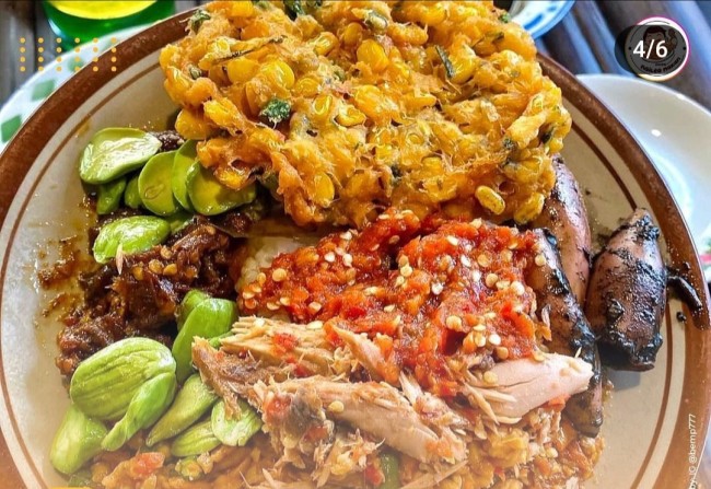 Sego Sambel Cak Uut. (Foto: @ngilermakan)