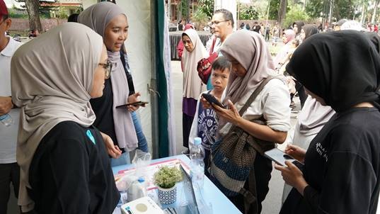 Banyak pengunjung CFD antusias berkunjung ke stan PLN UP3 Malang di CFD. (Foto: istimewa) 