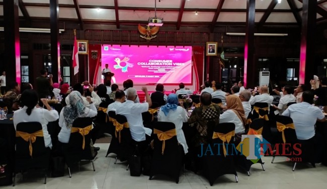 Suasana gathering yang digelar Bank Jatim cabang Kepanjen (foto: Hendra Saputra/JatimTIMES)