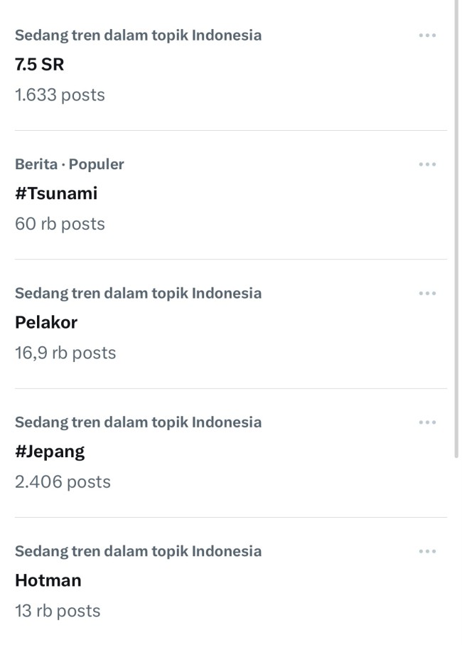 Trending X