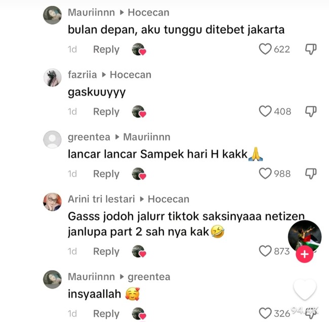 Komentar lanjutan si cewek dan cowok. (Foto: TikTok)