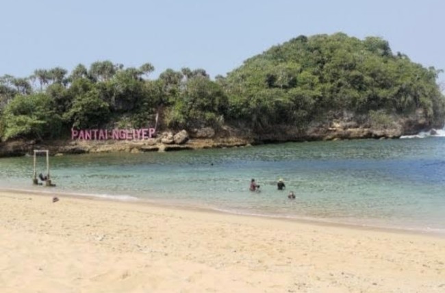 Pantai Ngliyep yang dikelola Perumda Jasa Yasa (foto: dok JatimTIMES)