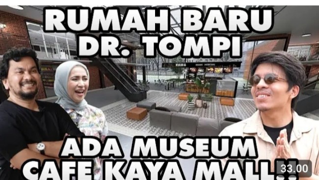 Gambar kecil Atta saat mengunjungi rumah Tompi