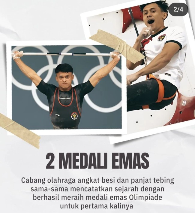 2 medali emas. (Foto: Kemenpora)