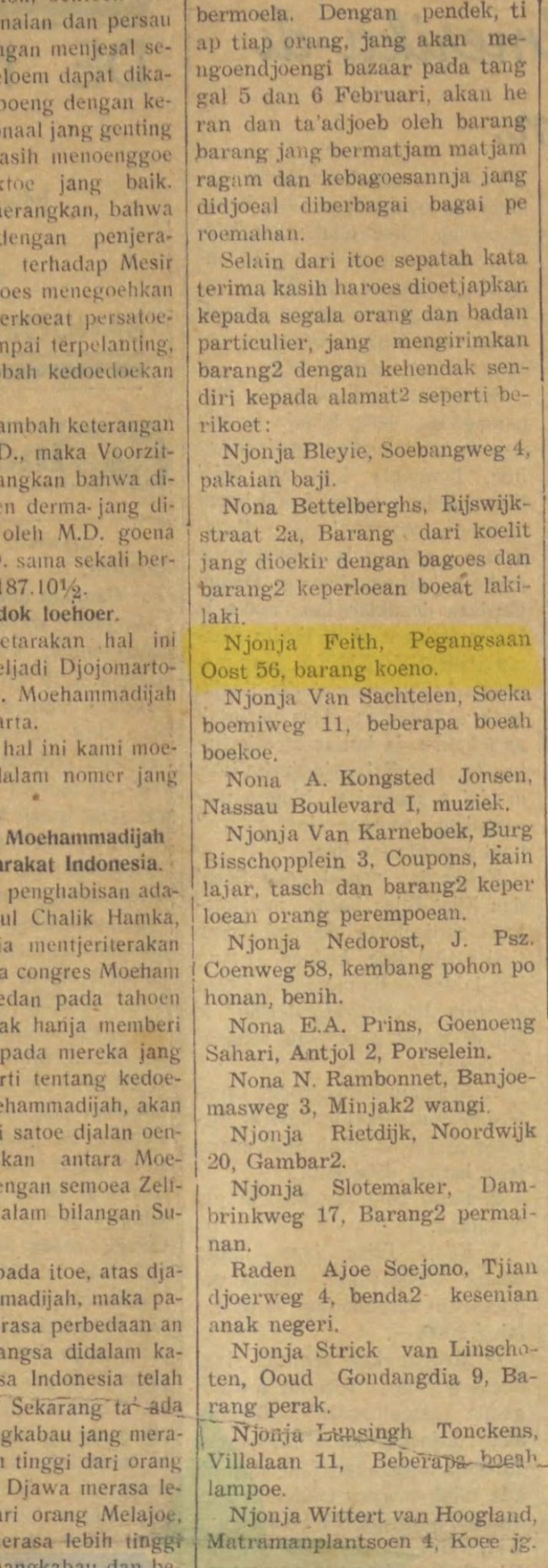 Bukti bahwa rumah di Pegangsaan Timur No. 56 dimiliki oleh Jhr. Pieter Rutger Feith, seorang pengacara dan anggota Departemen Hukum dan Sejarah Batavia. (Foto: X)