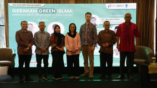 Para tokoh yang hadir dalam rilis dan diskusi hasil temuan penelitian kualitatif dengan tema “Gerakan Green Islam: Harapan bagi Krisis Iklim di Indonesia?” (foto istimewa) 