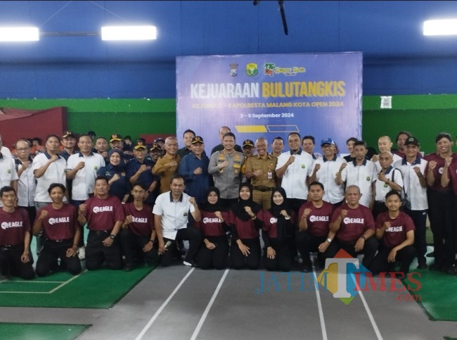 Pembukaan Kejurkot Kapolresta Malang Kota Open 2024 (foto: Hendra Saputra/JatimTIMES)