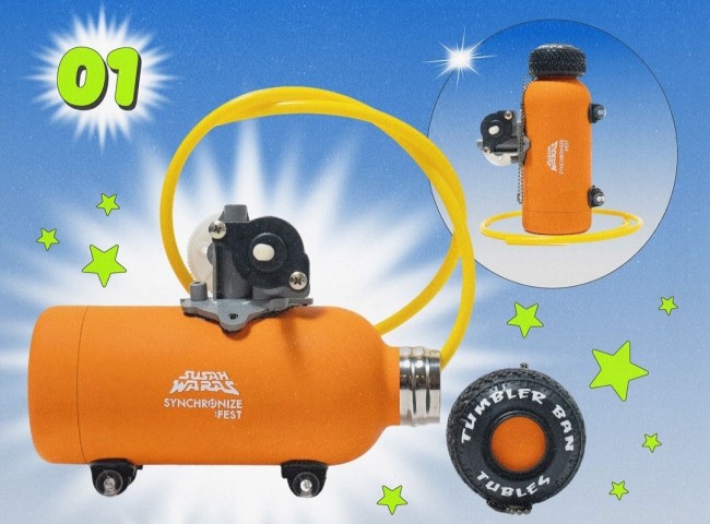 Tumbler ban yang mirip dengan kompresor tambal ban motor bocor. (Foto: Instagram)