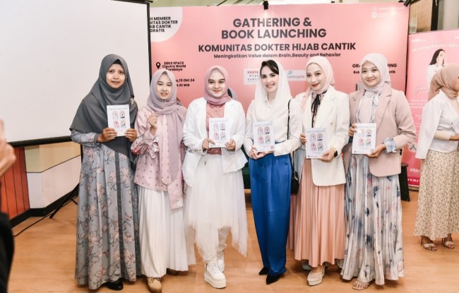 Launching buku Dokter Hijab Cantik. (Foto: istimewa)