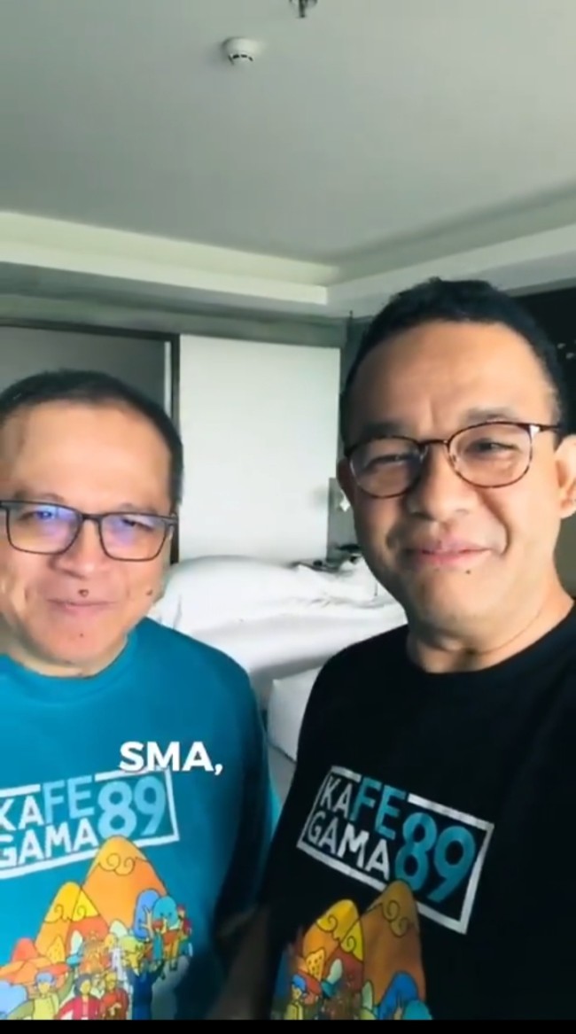 Anies Baswedan dan Prabowo temannya. (Foto X) 