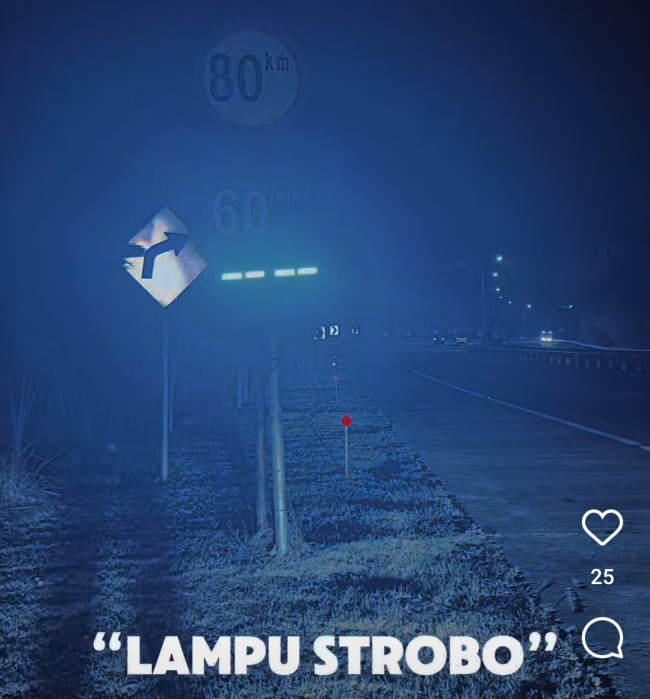 Lampu strobo. (Foto: Instagram @official.jpt)