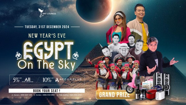 Pengisi acara di Egypt on the Sky di Sky Lounge. (Foto: istimewa)