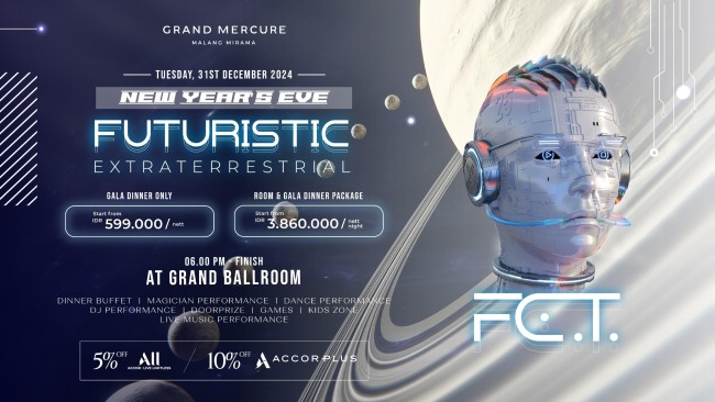 Pengisi acara Futuristic Extraterrestrial di Grand Ballroom. (Foto: ist)