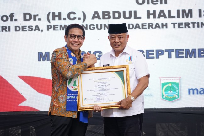 Penghargaan Pemkab Malang tingkat nasional pada bidang pemerintahan di 2024. (Foto: Prokopim Setda Kabupaten Malang)