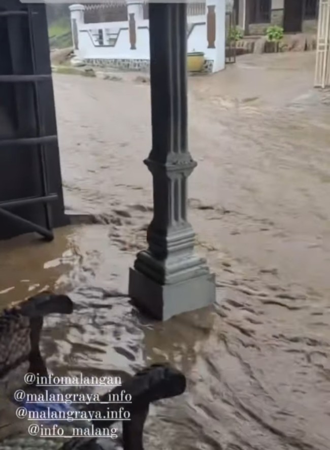 Genangan air di Kedungboto, Pakis. (Foto: @infomalang)