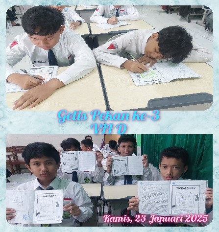 Suasana Gelis di kelas siswa MTsN 2 Kota Malang. (Foto: istimewa)