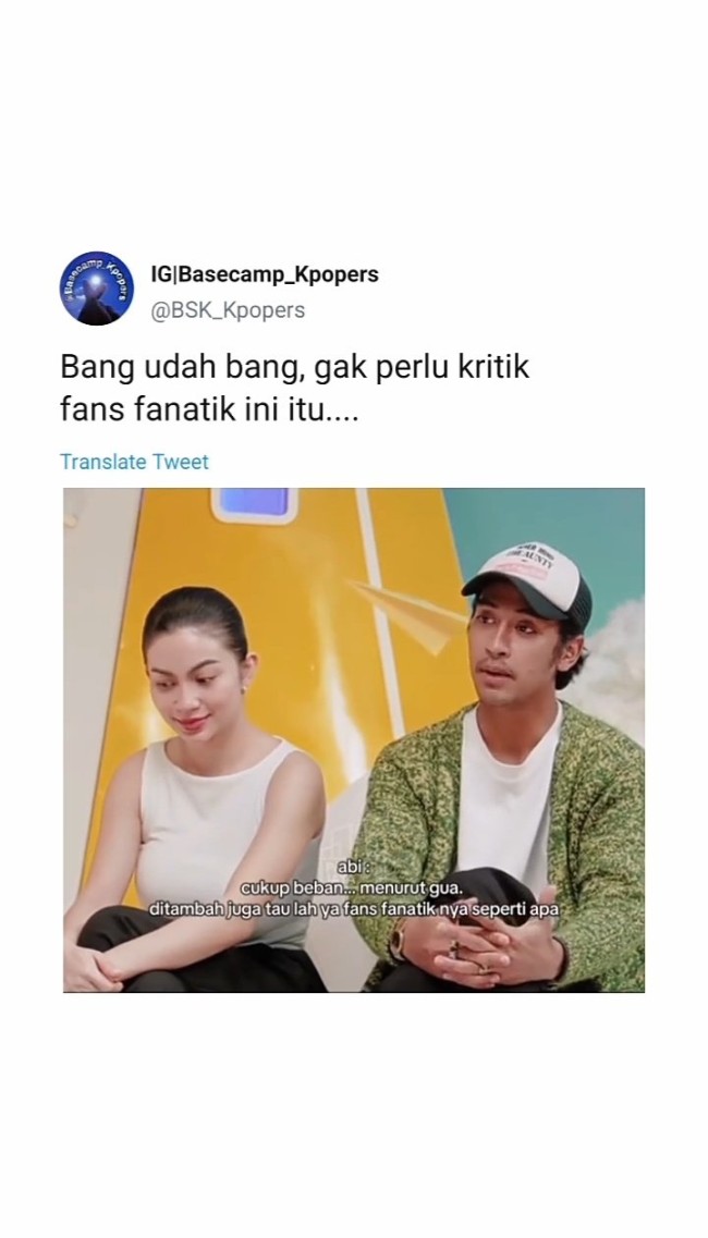 pernyataan Abidzar yang kini viral. (Foto dari X)