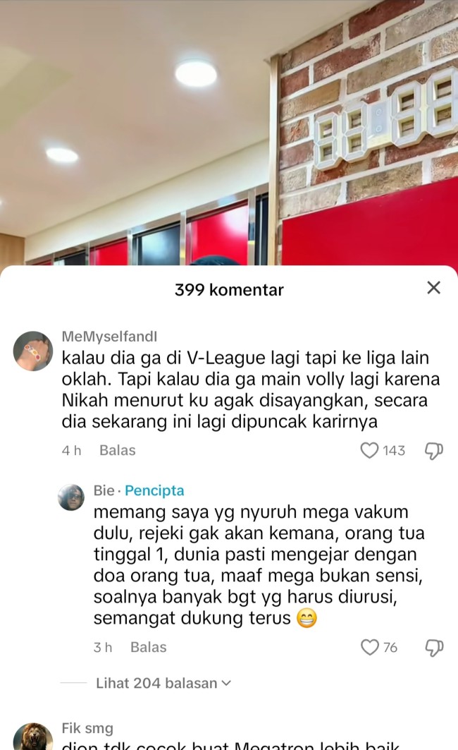 Pernyataan kakak Megawati. (Foto: TikTok)