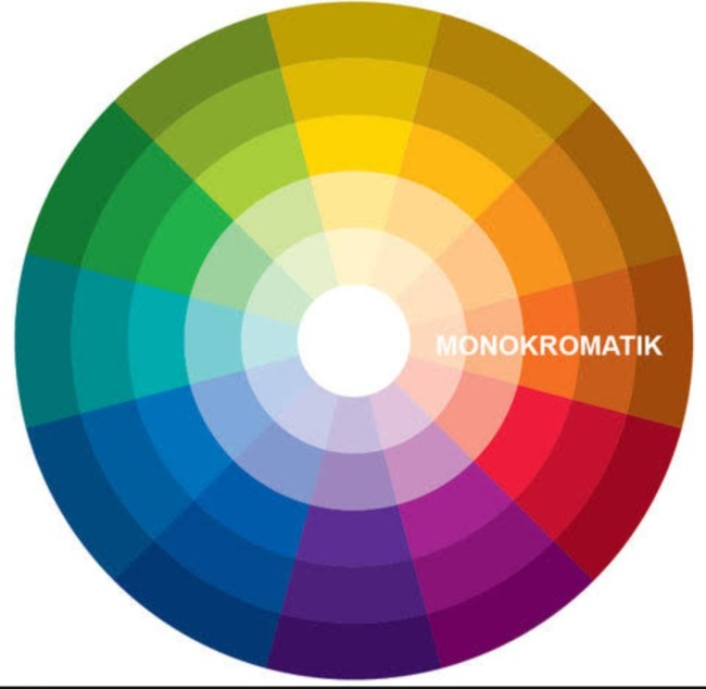Paduan warna monokromatik. (Foto: istimewa)