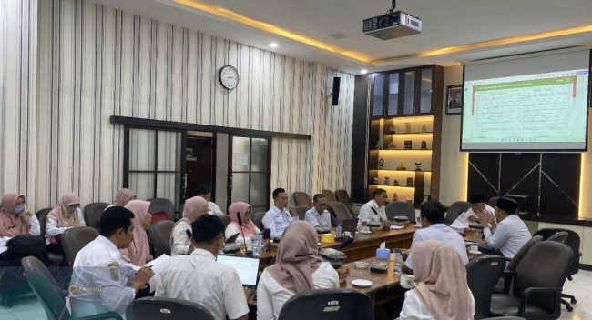 Suasana rapat pembahasan Rancangan Awal (Ranwal) Rencana Pembangunan Jangka Menengah Daerah (RPJMD) 2025-2029. (Foto: istimewa)