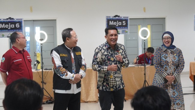 Momen Badan Kepegawaian Daerah (BKD) memberikan sambutan pada prosesi seleksi PPPK periode kedua 2024. (Foto: istimewa)