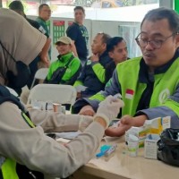 Ratusan Ojol Jalani Pemeriksaan Kesehatan, Tiga Penyakit Ini Banyak Dikeluahkan