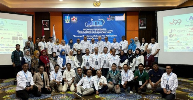 Foto bersama peserta Musda AITTA DPD Jatim. (Foto: istimewa)