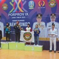 Kontingen Kabupaten Malang Raih Medali Perdana Cabor Taekwondo Porprov IX Jatim 2025