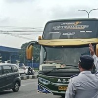 Personel Gabungan Diterjunkan, Penindakan dan Penertiban Bus Mulai Dilakukan