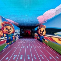 Mbois! iMagine Promosindo Hadirkan Tunnel Mbois di Pintu Masuk Opening Ceremony Porprov IX Jatim 2025