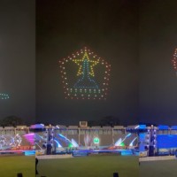 Pertama, iMagine Promosindo Sukses Hadirkan Lighting Drone Show di Opening Ceremony Porprov Jatim IX 2025