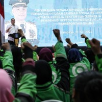 Pemkot Surabaya Bantu BPJS Ketenagakerjaan ke 15.530 Pengemudi Ojol
