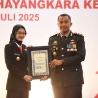 Hadiri Upacara Hari Bhayangkara Ke-79, Mbak Wali Harapkan Sinergitas dan Soliditas di Kediri Terus Terjalin