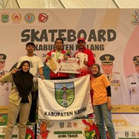 Atlet Skateboard Sumbang Emas, Kabupaten Kediri Tambah Koleksi Medali di Porprov Jatim 2025 